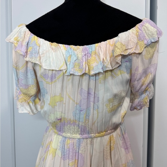 Ba&sh Ruffle Maxi Dress Nude - Picture 9 of 12